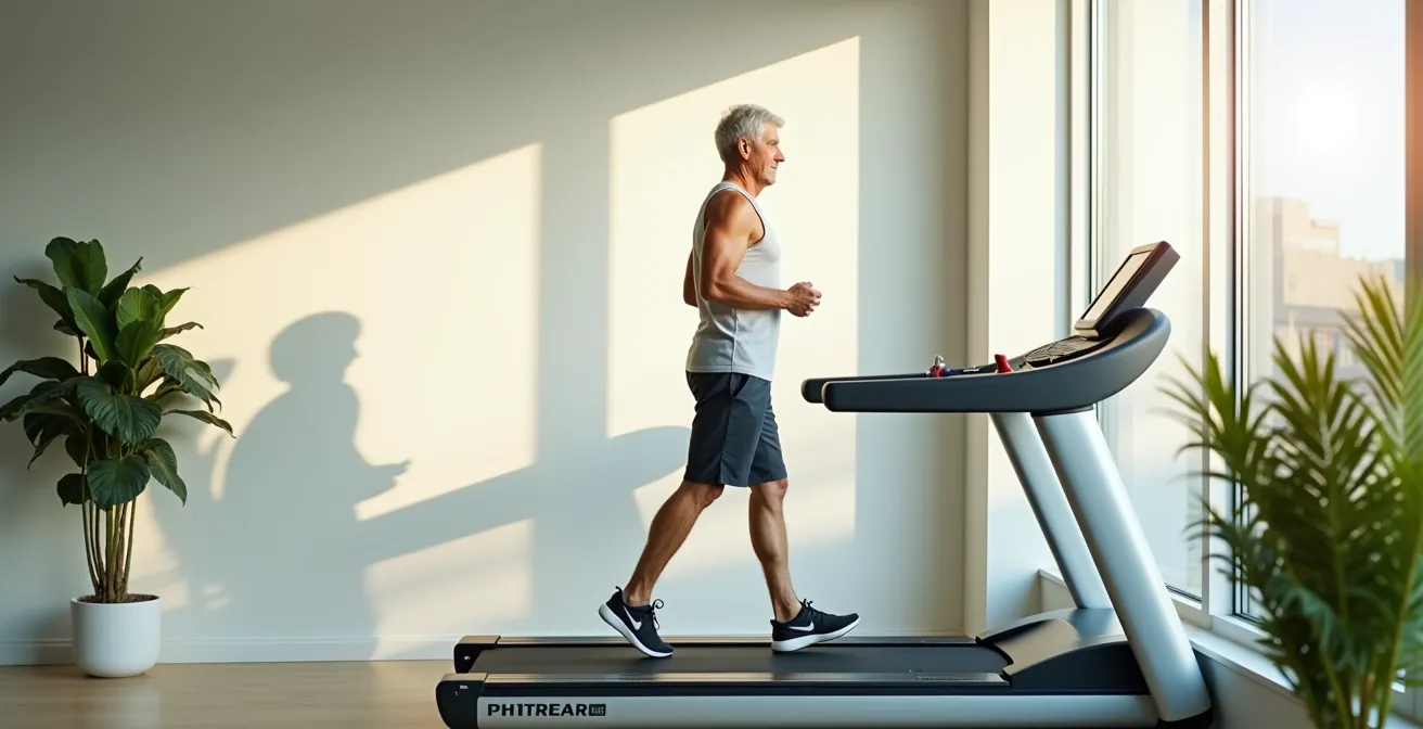 Graphique visuel des zones d'entraînement cardiaque adapté aux seniors